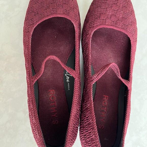 Rothy's The Max Square Mary Jane - Wine Red - Picture 4 of 4